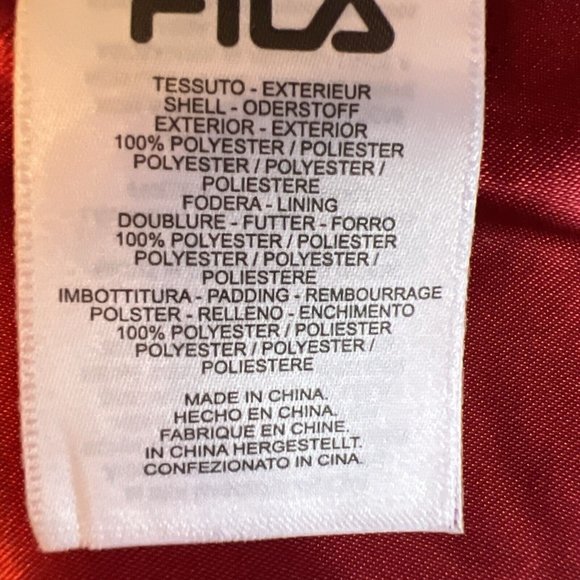 Fila Sz M Joanna Allover Print Coat/Jacket/Puffer Long Celebratory - Picture 13 of 16